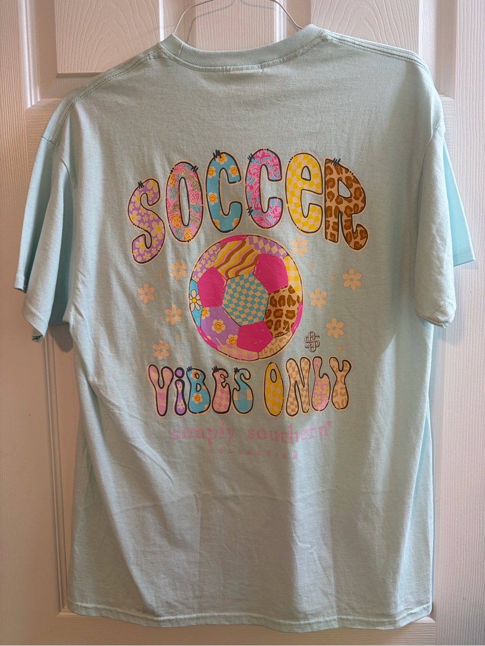 Simply Southern Mint Green Soccer Vibes Tee